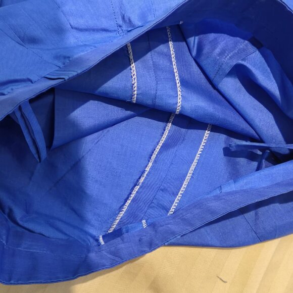 Silk Pleated Wide Leg Trousers - Picture 10 of 11